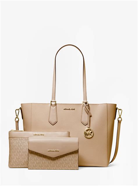 michael kors kimberly tote 3 in 1|mike Kors kimberly tote set.